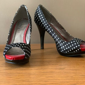 Rampage Heels  Polka-dot Black/white  Heels Sexy